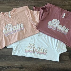 Bride & Babe t-shirts